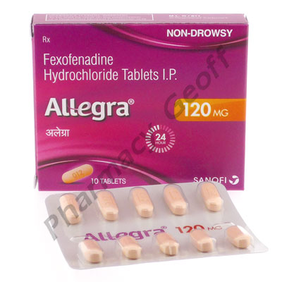 Allegra Fexofenadine HCL 120mg 10 Tablets Allergies