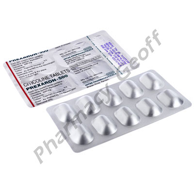 Prexaron 500 Citicoline 500mg 10 Tablets Neurological