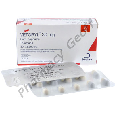 Vetoryl Trilostane 30mg 30 Capsules Pet Products