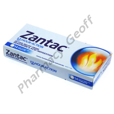 Zantac Ranitidine Hydrochloride 150mg 14 Tablets Stomach